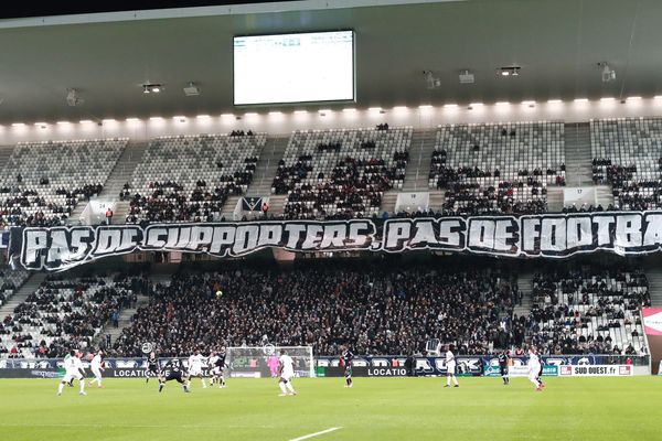 Le 10 février dernier lors d'une rencontre face à Amiens les supporters bordelais avaient observé une grève des chants. 