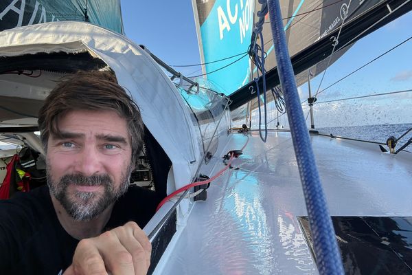 Photo envoyée depuis le bateau Malizia - Seaexplorer lors de la course à la voile du Vendée Globe le 05 janvier 2025