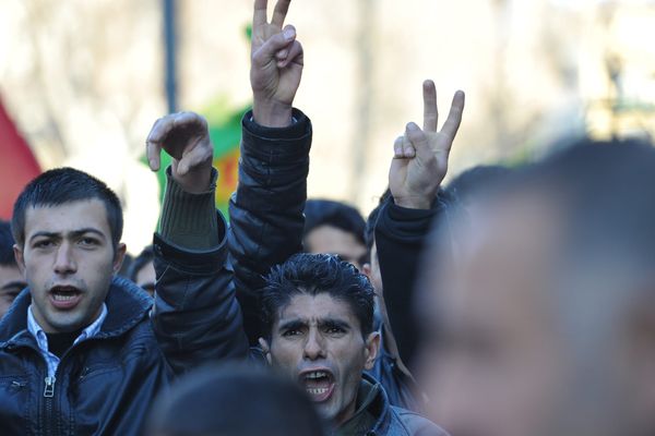 Manifestation de la communauté Kurde à Marseille