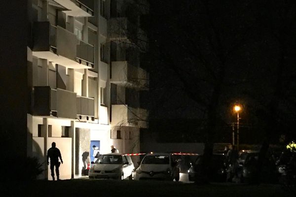 Jusque tard dans la soirée, la police scientifique a procédé à des investigations rue Delacroix à Cholet après l'agression qui a fait deux morts et une blessée grave