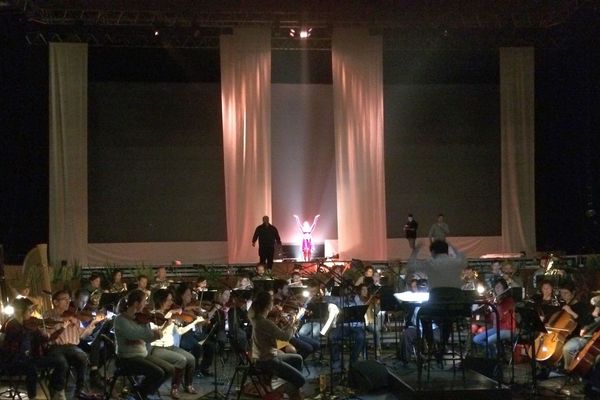 Les premières répétitions de Aïda au Zénith d'Orléans