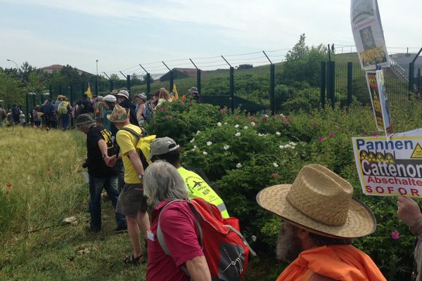 Les manifestants.