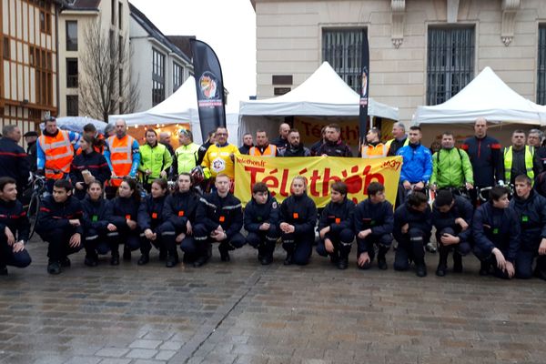 En 2019, les pompiers aubois avaient rallié Nogent-sur-Seine à Troyes en vélo