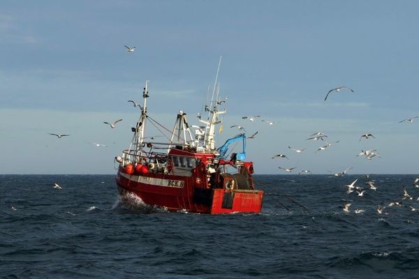 Un chalutier britannique sur la Mer du Nord.