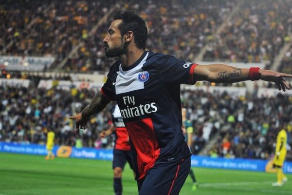 Ezequiel Lavezzi, auteur du second but parisien face à Nantes. 