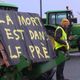 Manifestation des agriculteurs de la Coordination rurale devant un entrepôt alimentaire de Bretigny-sur-Orge