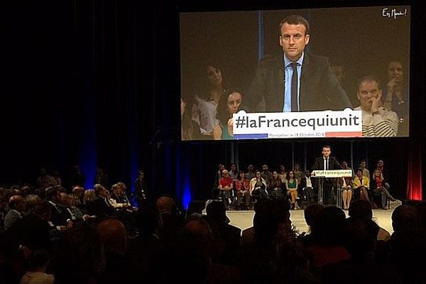 "La France qui unit", troisième volet de la trilogie Macron, mardi soir au Zénith de Montpellier.