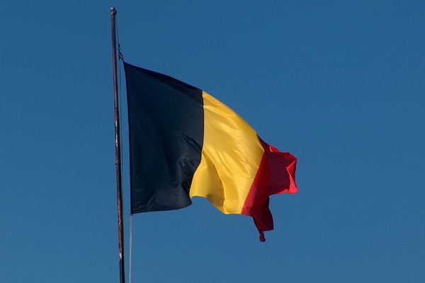 Un drapeau belge. 