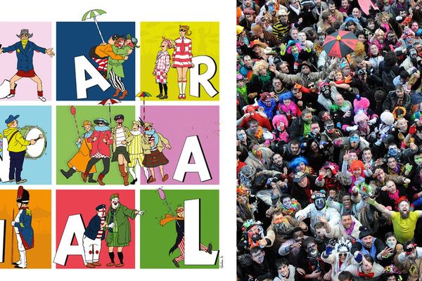 L'affiche 2019 du Carnaval de Dunkerque réalisée par l'illustrateur Gautier Ds.