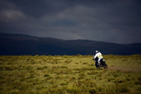 David Casteu lors de la 9e étape entre San Miguel de Tucunam et Cordoba (Argentine)