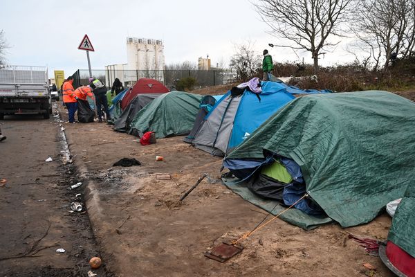 Campement de migrants à Calais - 26/11/2019