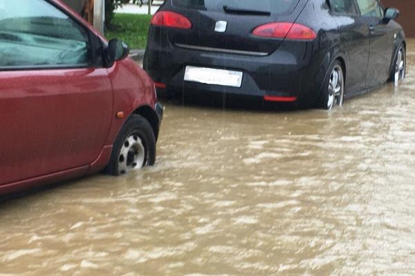 Comme sur cette photo prise à Hegenheim en juillet 2021, six communes du Bas-Rhin ont subi des inondations cet été.