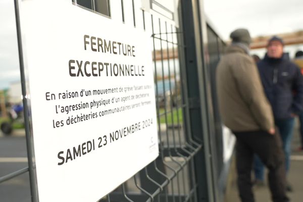 Suite à l’agression physique d’un agent de la communuaté urbaine de Caen par un usager, l’ensemble des sept déchèteries de Caen la mer est fermé ce samedi 23 novembre 2024.