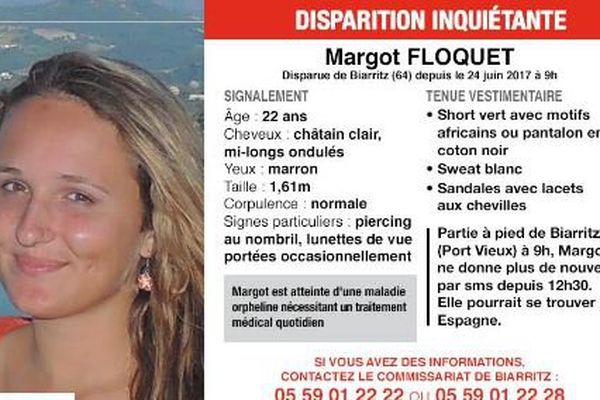 Originaire d'Aix-en-Provence, elle a disparu samedi à Biarritz où elle était en vacances avec sa famille.