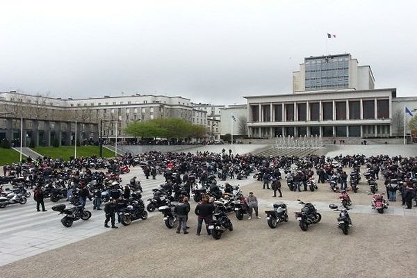 Les motards sont partis de Brest ce matin et rallieront Quimper à 14h30 