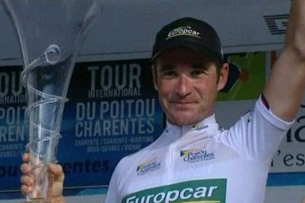 Thomas Voeckler sur le podium à Civray