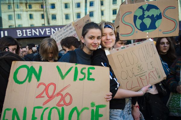 Photo d'illustration d'une manifestation pour le climat.