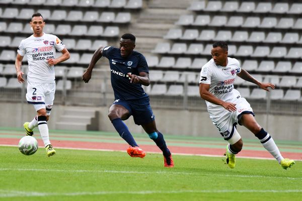 Malik Tchukounté, au centre, le 28 juillet 2017.