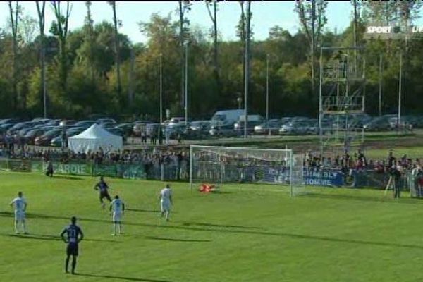 Un penalty a été accordé à Chambly à la toute fin du match