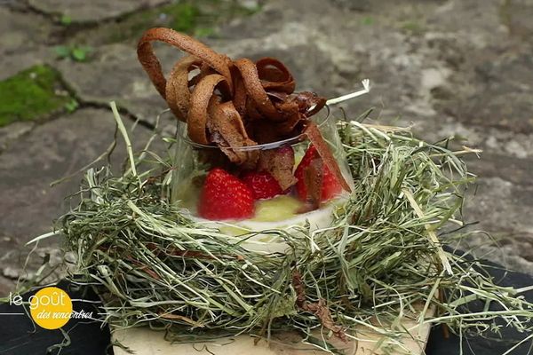 La Panna Cotta revisitée au foin