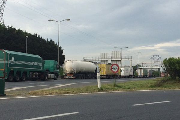 Le périphérique sud de Caen ce mercredi matin