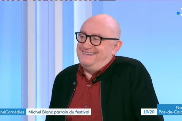 Parrain du festival de cinéma Cinécomédies, Michel Blanc était l'invité du journal en 2019.