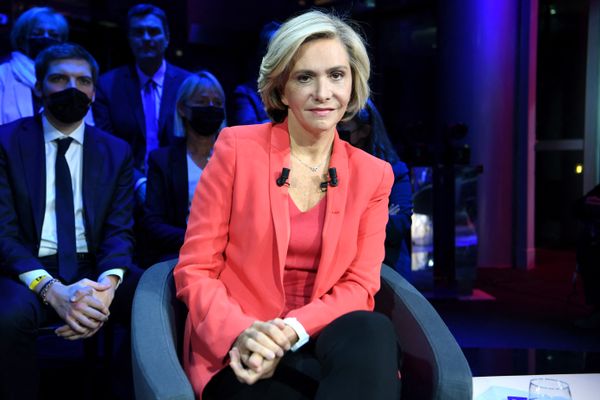 Valérie Pécresse lors d'un débat à LCI le 8 novembre 2021.