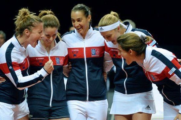 Pauline Parmentier, Alize Cornet, Caroline Garcia, Kristina Mladenovic et Amelie Mauresmo