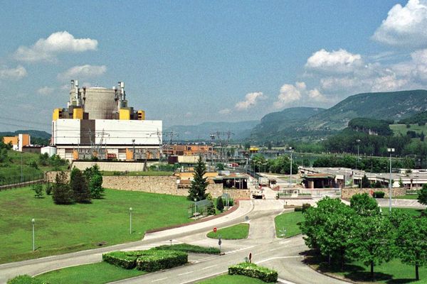 Le site de la centrale nucléaire de Creys-Malville (Isère), le 23 mai 2001.