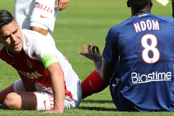 Le capitaine et attaquant de l'ASM Monaco, Radamel Falcao, victime d'une élongation de l'adducteur.