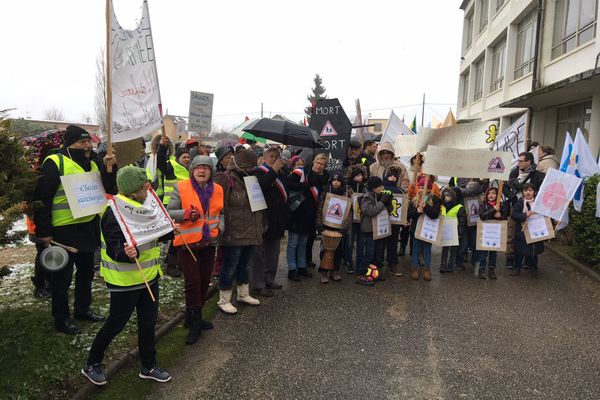 Le rassemblement du 6 février à Auxerre