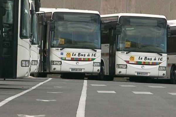 Les bus catalans à 1€ au dépôt de Perpignan