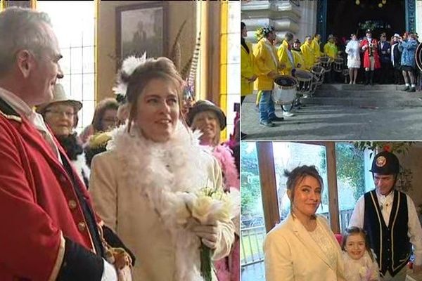 Bertrand et Jessie se sont dit oui dans une ambiance de carnaval à Dunkerque ce mardi.