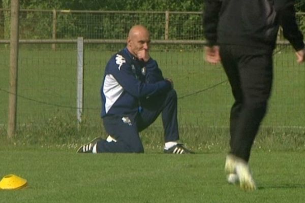 Ludovic Batteli, entraîneur de l'Amiens SC en 2012