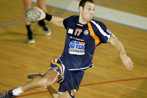 Bertrand Roiné au Stade de Flandres à Dunkerque en février 2006