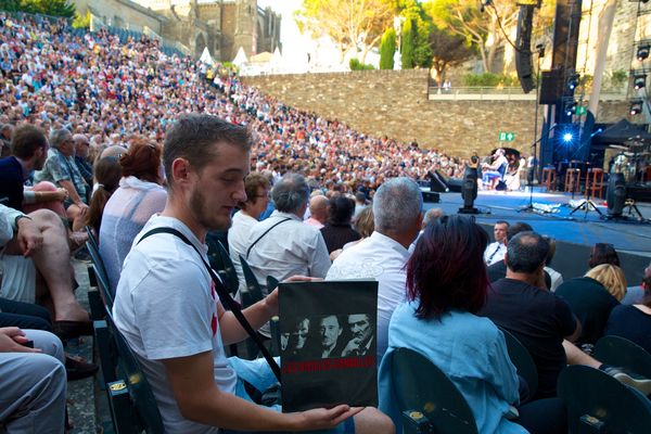 Concert de Johnny Hallyday en juillet 2017 à Carcassonne