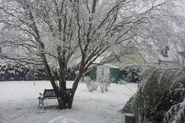 En 2016, la neige était déjà tombée dans la région, ici dans le Loir-et-Cher