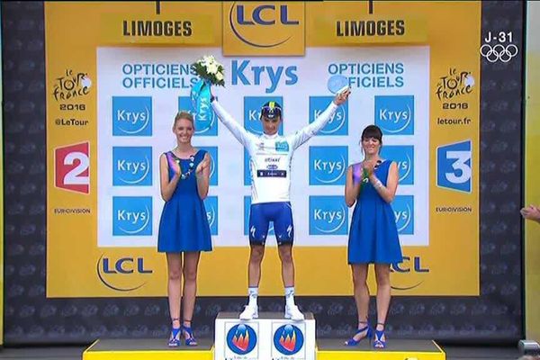 Julian Alaphilippe conserve le maillot blanc de meilleur jeune du Tour de France