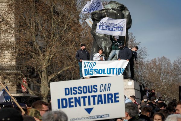 Illustration - manifestation de soutien à un groupe d'extrême droite visé par une procédure de dissolution - archives.