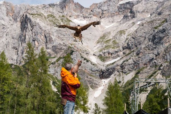 Victor a survolé cinq des plus grands glacier pour sensibiliser au réchauffement climatique.