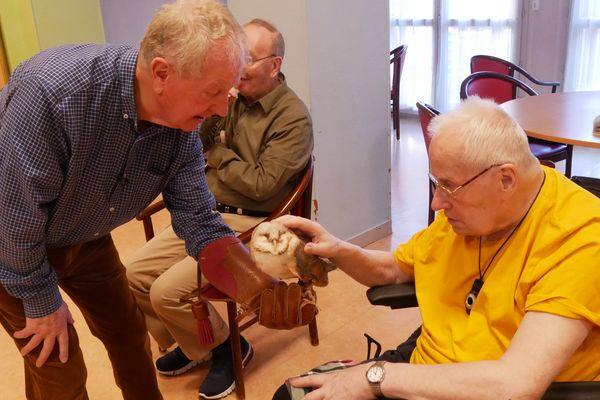 Les "chouettes du coeur" en visite à la résidence Cos-Saint-Philibert de Dijon