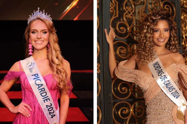 À gauche, Marina Przadka, Miss Picardie 2024. À droite, Sabah Aib, Miss Nord Pas-de-Calais 2024.