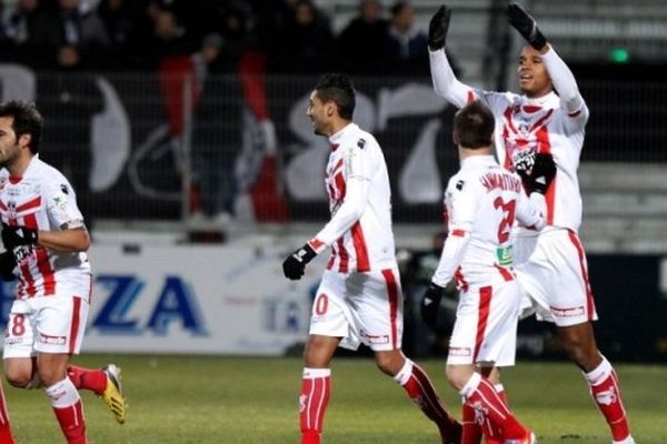 Le milieu de terrain ajaccien Ricardo Faty auteur du but ajaccien