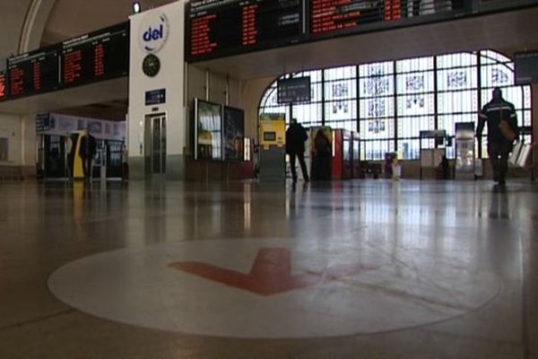 Gare de Limoges, le 12 décembre 2013