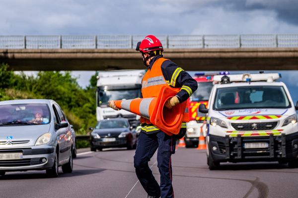 Image d'illustration. L'A47 en partie coupée ce mardi 12 avril 2023 à  la mi-journée