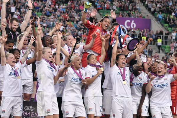 L' OL remporte la ligue des champions contre Barcelone, le 18 mai 2019 à Budapest