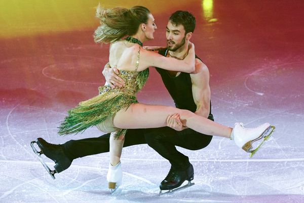 Gabriella Kudryatsev et Guillaume Cizeron le 27 janvier 2019 à Minsk.