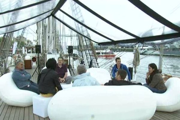 A bord du Belem sur la Tamise