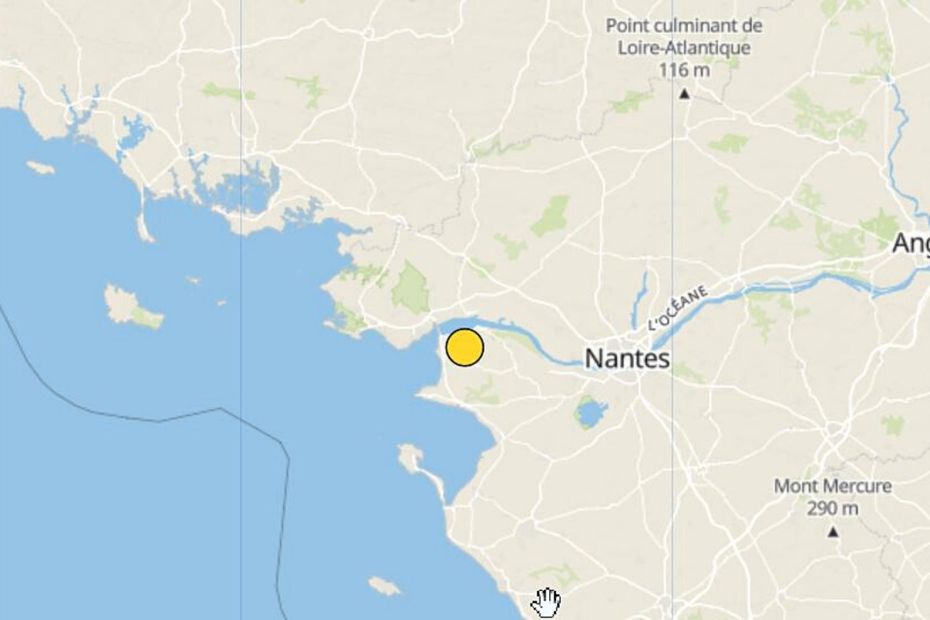 Tremblement de terre aux environs de Pornic : un séisme d'une magnitude de 2,8 à 3,4