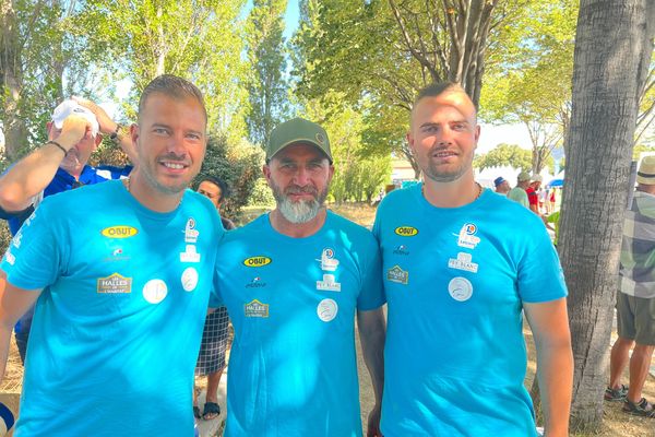 L'équipe Rocher lors de la première journée de La Marseillaise à pétanque, le dimanche 30 juin.